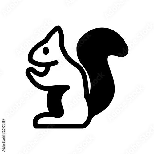 squirrel solid style photo