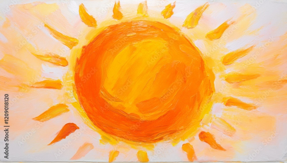 Naklejka premium 太陽のイラスト