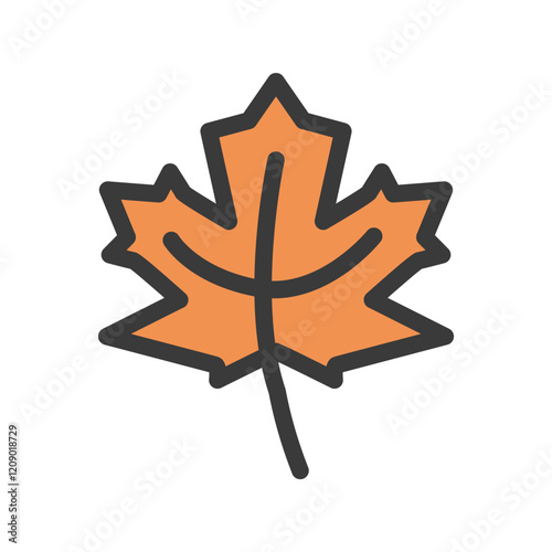 maple tree leaf filled style