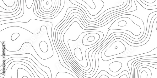Panorama view gradient multicolor wave curve lines banner background. Topography and geography map grid. World Map Vintage Old-Style. Topographic contour map. White wave paper curved. Transparent PNG.
