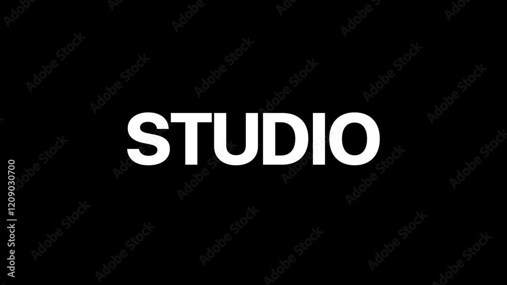 text title animation on transaparent background text title animation on transaparent background