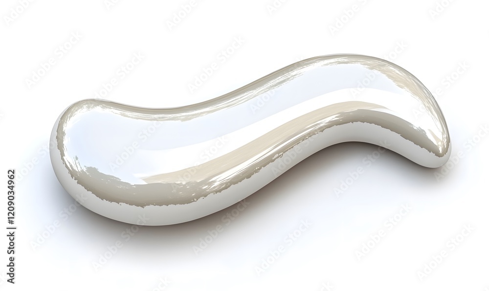 Silver, wave, paint, 3D, glossy, render, studio, white, background, design Silver, wave, paint, 3D, glossy, render, studio, white, background, design