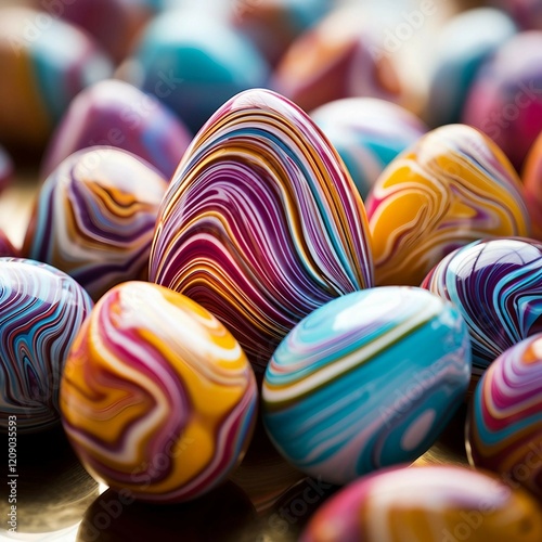 Colorful Candy Eggs for Valentine's Day or Easter
