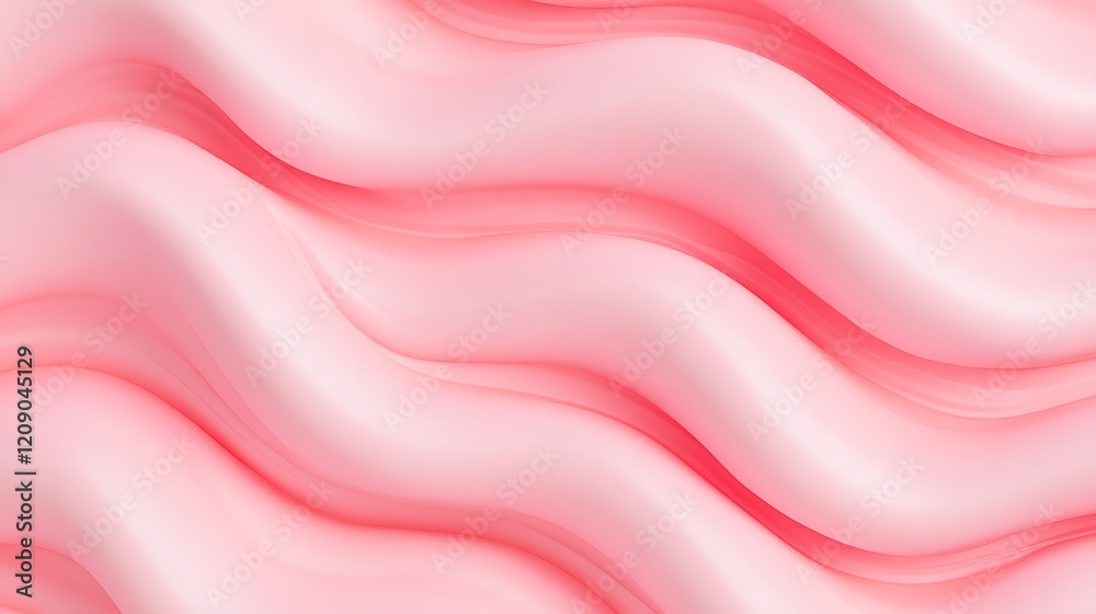 Obraz premium Soft Fluid Waves in Pink Tones Creating a Gentle and Serene Background for Various Creative Projects