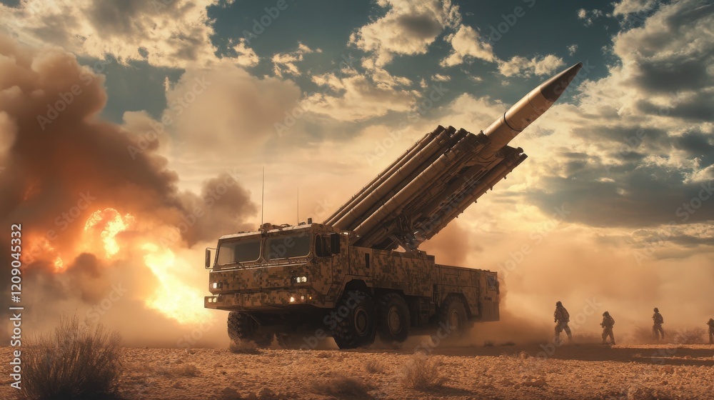 Fototapeta premium missle defense system, 16:9