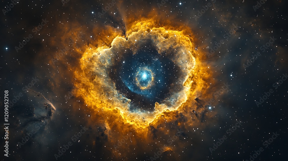 A beautiful nebula with stars and galaxies in the space background A beautiful nebula with stars and galaxies in the space background