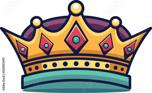 Crown vector artwork illustration.