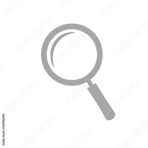 Magnifying Glass Icon Simple Search Tool Graphic