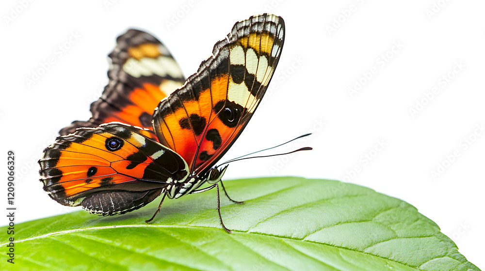 Obraz premium butterfly on a leaf