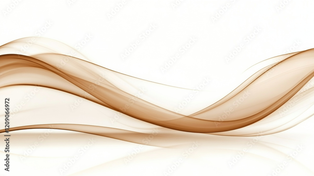 Abstract brown wave pattern on white background Abstract brown wave pattern on white background