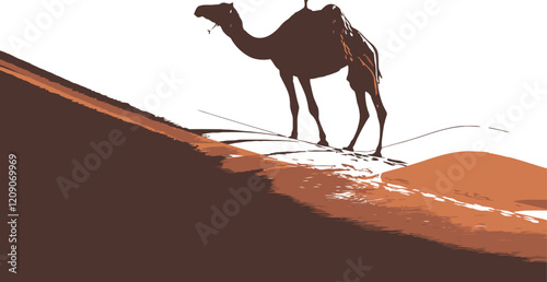 Art & Majestic Camel , Ideal for Art, Design, and Craft Projects Illustration 

 photo