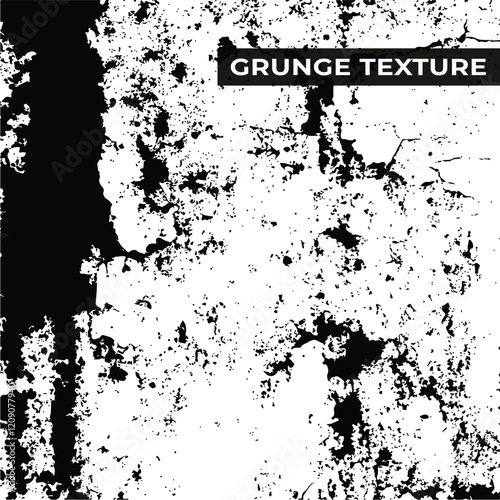 Wallpaper Mural Black and White Abstract Grunge Texture background Vector Torontodigital.ca
