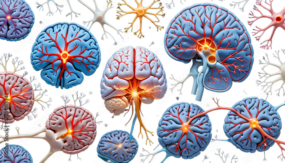 neural firing brain human close showing extensions neurons nerve cell closeup synapses neuroscience ai generative