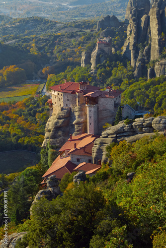 Rusanu Monastery in Meteora, Greece