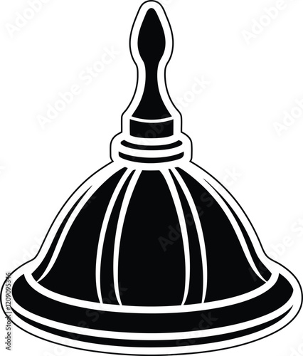 Whipping or Spinning top toy Silhouette vector illustration, Whipping or Spinning top toy line art vector, Whipping or Spinning top toy vector design