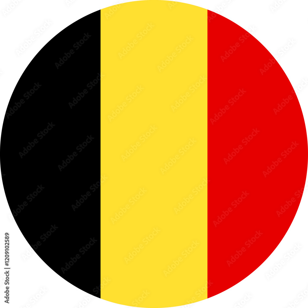 Fototapeta premium Belgium flag illustrator national of vector