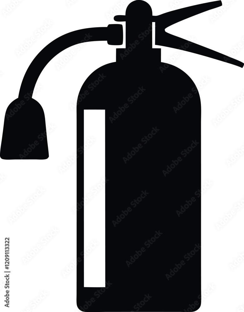 Fire extinguisher silhouette vector, Fire extinguisher icon sign vector illustration design Fire extinguisher silhouette vector, Fire extinguisher icon sign vector illustration design