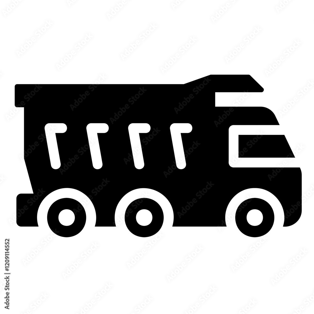 dump truck Solid icon