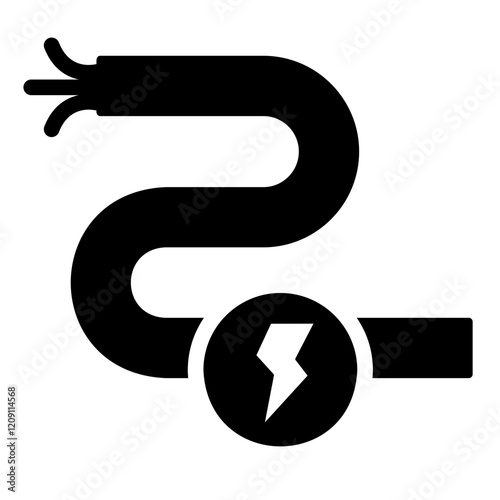 electrical wiring Solid icon