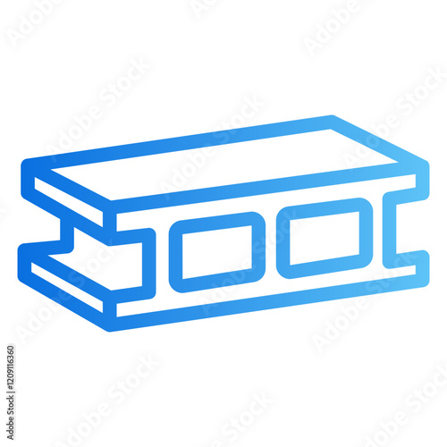 concrete block Gradient icon