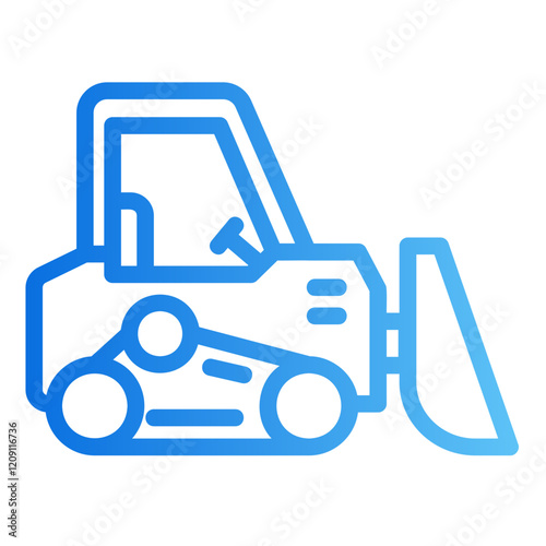 bulldozer Gradient icon
