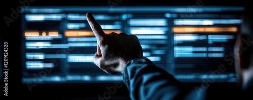 Developer integrating multiple platforms, automation process, [system orchestration], [technology infrastructure],