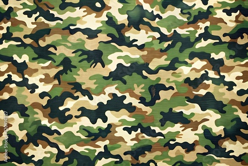 Green and brown camouflage pattern