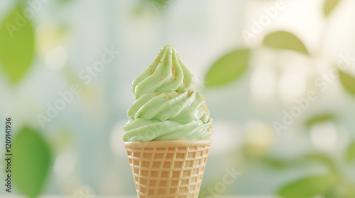 Refreshing Matcha Ice Cream...