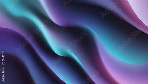 Wallpaper Mural Blue and purple wave pattern Torontodigital.ca