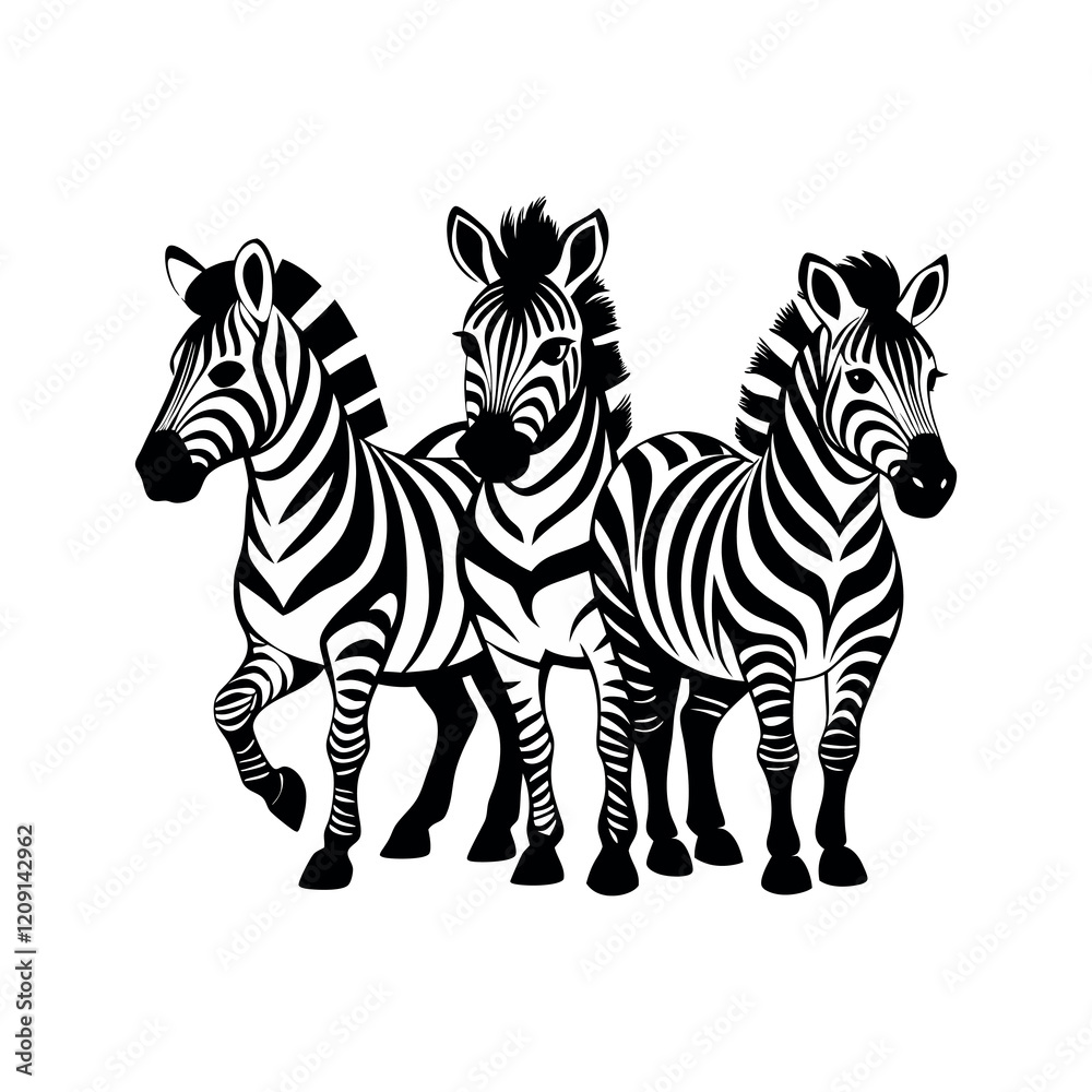 Fototapeta premium cute zebra 