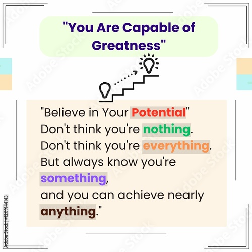 This is a pixel design illustrating the power of self-belief, encouraging individuals to embrace their potential, recognize their worth, and strive to achieve greatness in life. photo