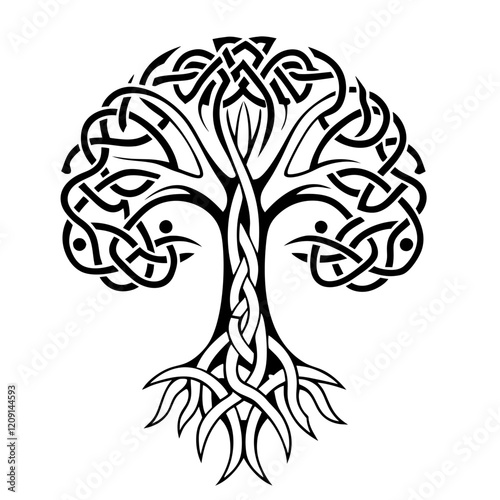Celtic Tree Icon Simbolism