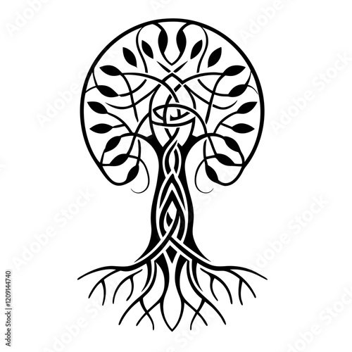 Celtic Tree Icon Simbolism