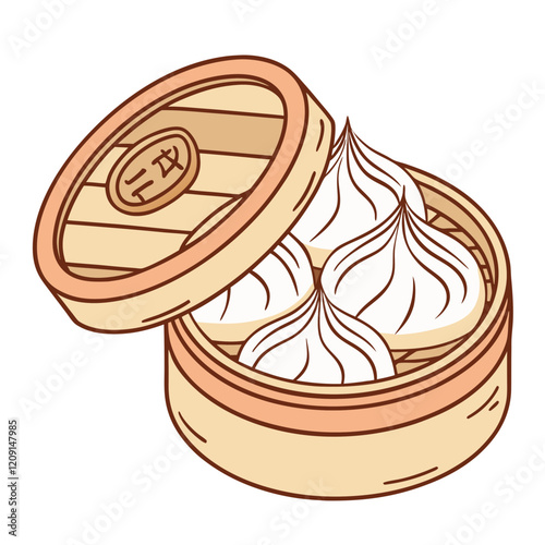 Dimsum Food Illustration