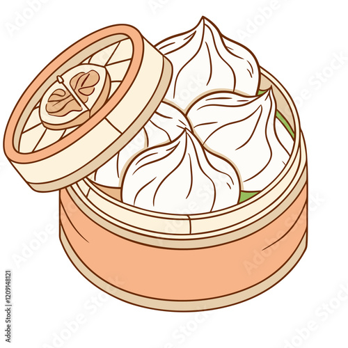 Dimsum Food Illustration