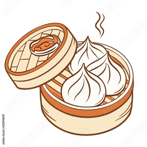 Dimsum Food Illustration