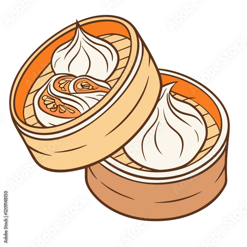 Dimsum Food Illustration