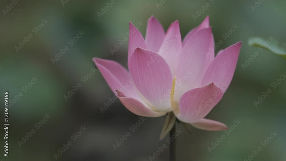 Pink Lotus Flower Blooming in Nature Close Up Pink Lotus Flower Blooming in Nature Close Up