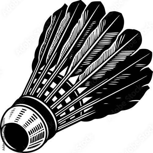  badminton shuttlecock isolated on a white background