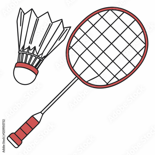  badminton shuttlecock isolated on a white background