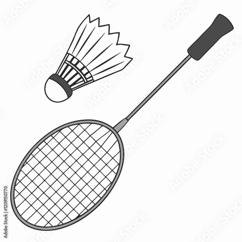 badminton shuttlecock isolated on a white background