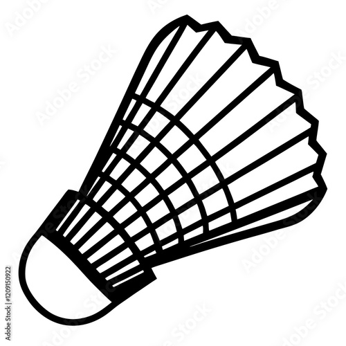  badminton shuttlecock isolated on a white background