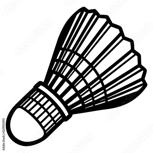  badminton shuttlecock isolated on a white background