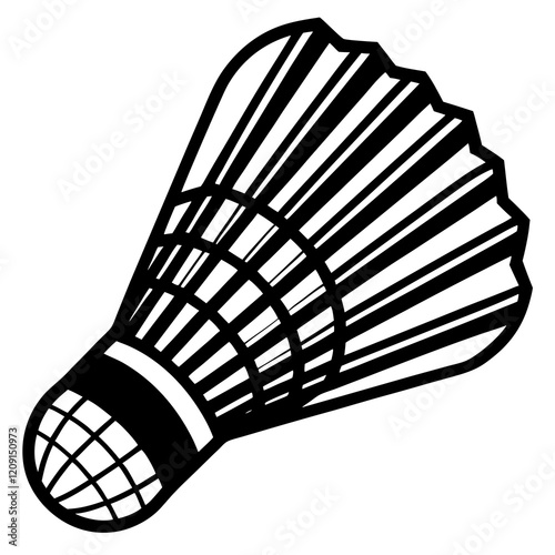  badminton shuttlecock isolated on a white background