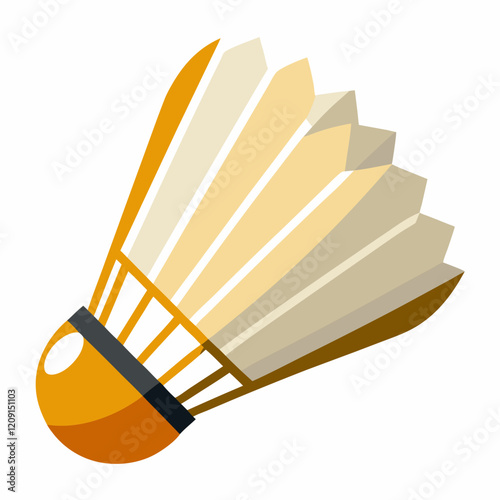  badminton shuttlecock isolated on a white background