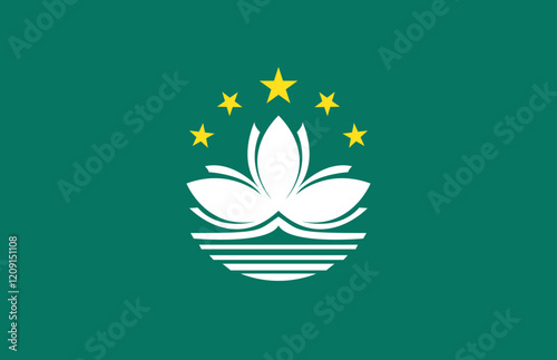 Flag of Macau background. Vector. photo