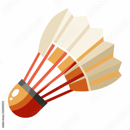  badminton shuttlecock isolated on a white background