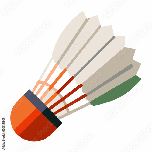  badminton shuttlecock isolated on a white background