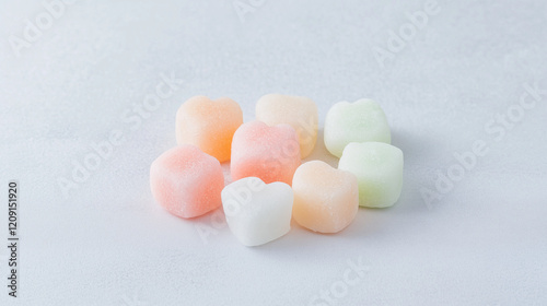 Pastel Heart Shaped Candies...