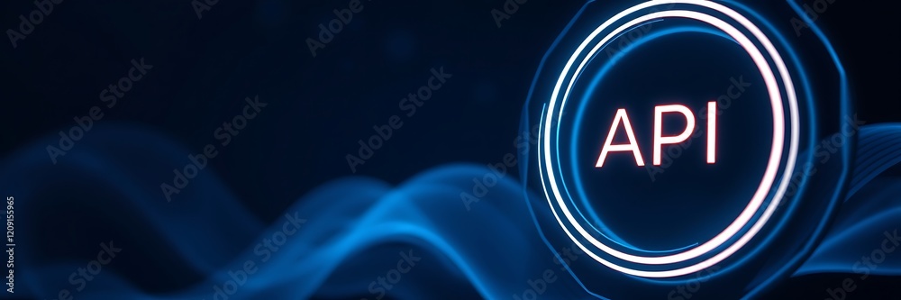Application Programming Interface (API) Concept. Technology and Software Development on Dark Blue Background, API integration, software tools, API concept, API background, Api copy space background Application Programming Interface (API) Concept. Technology and Software Development on Dark Blue Background, API integration, software tools, API concept, API background, Api copy space background